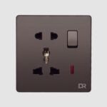 Rich Brown -Single Multi Switch  Socket