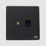 Shadow Pearl - Single T.V & Data Sockets