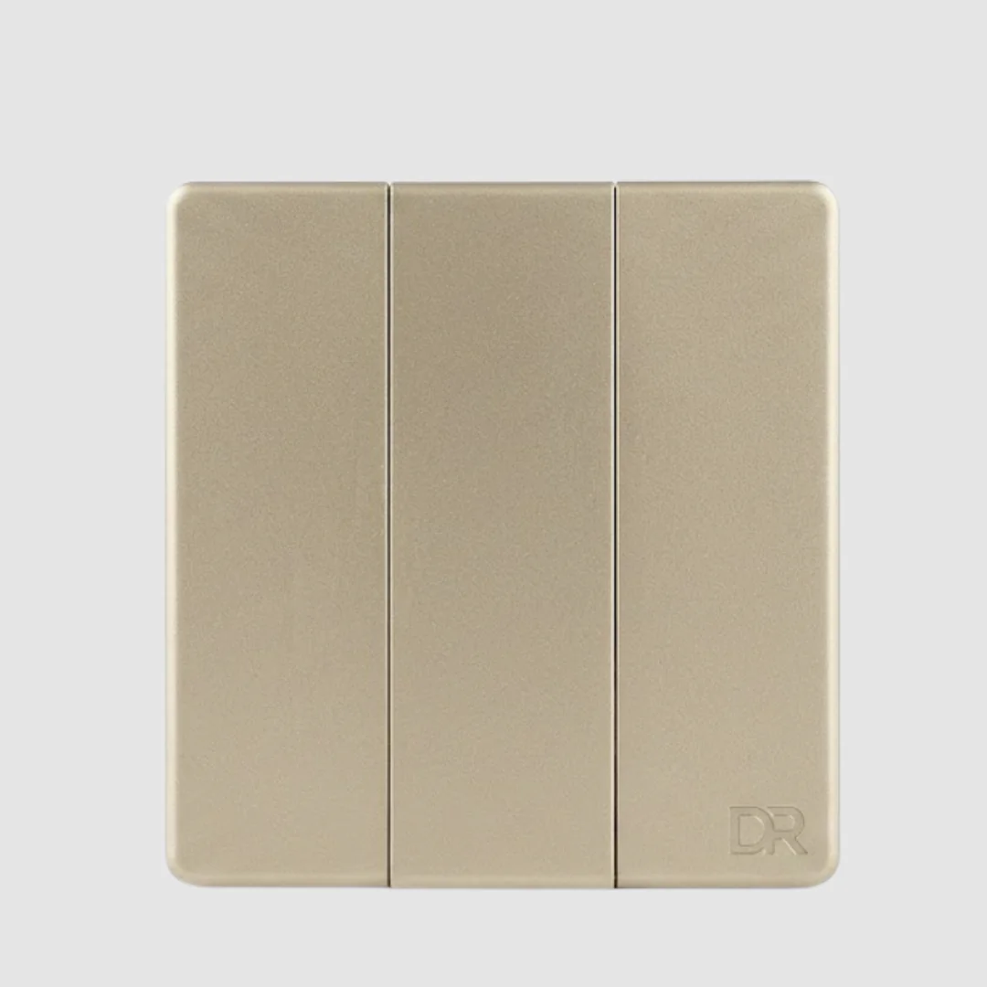 233 Champagne - 3 Gang Switch - Image 1