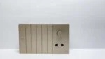 Champagne - 6+1 Dimmer Switch Sockets - Image 2