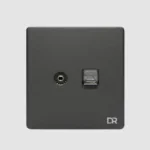Platinum Mist -  Single T.V & Data Sockets