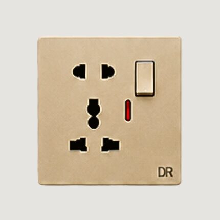Champagne - Single Multi Switch Socket