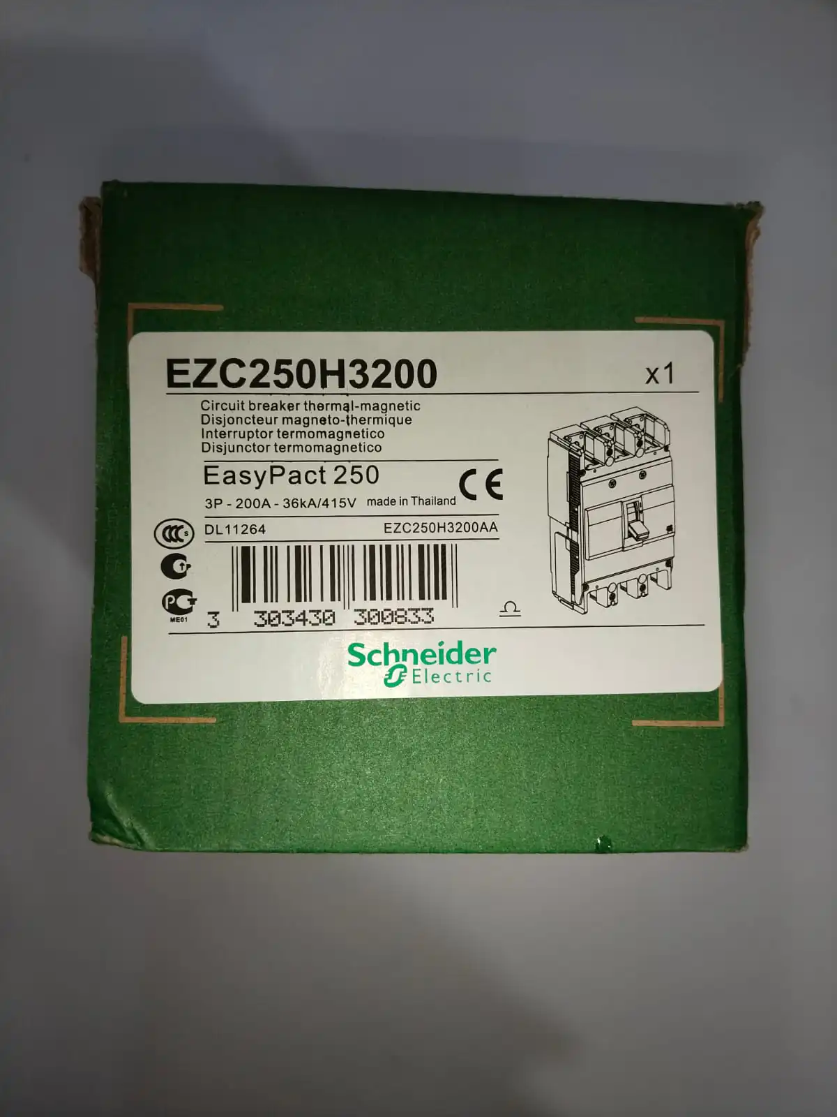 Schneider MCCB 3 Pole 200Amp - Image 4