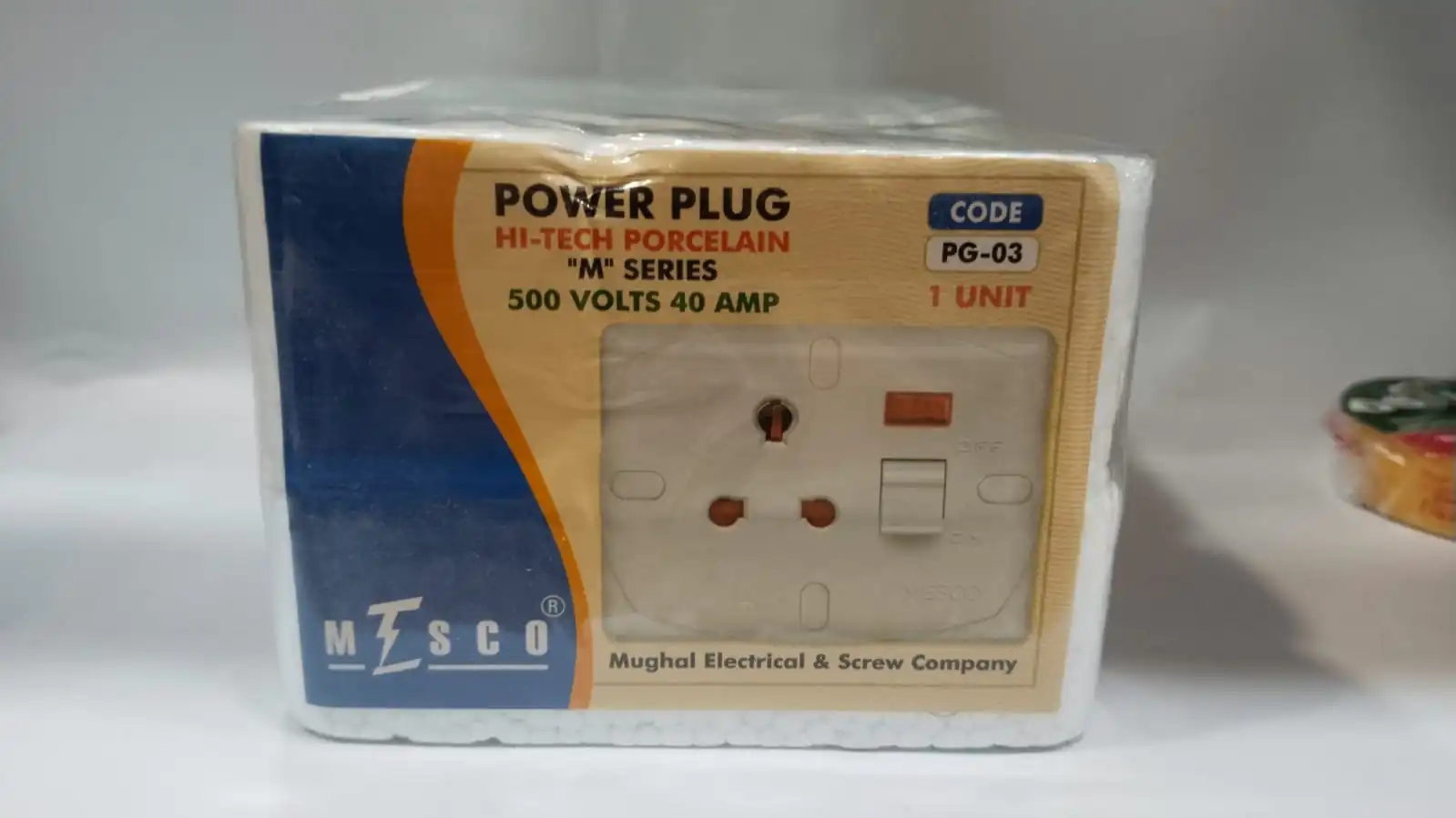 Mesco power plug porcelain 3x4 - Image 5