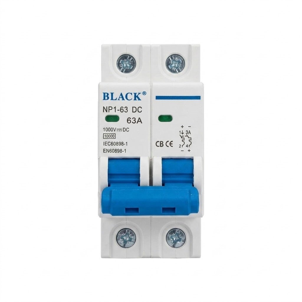 63A, 2 pole Dc (1) 63Amp 2 Pole DC Breaker - Image 1